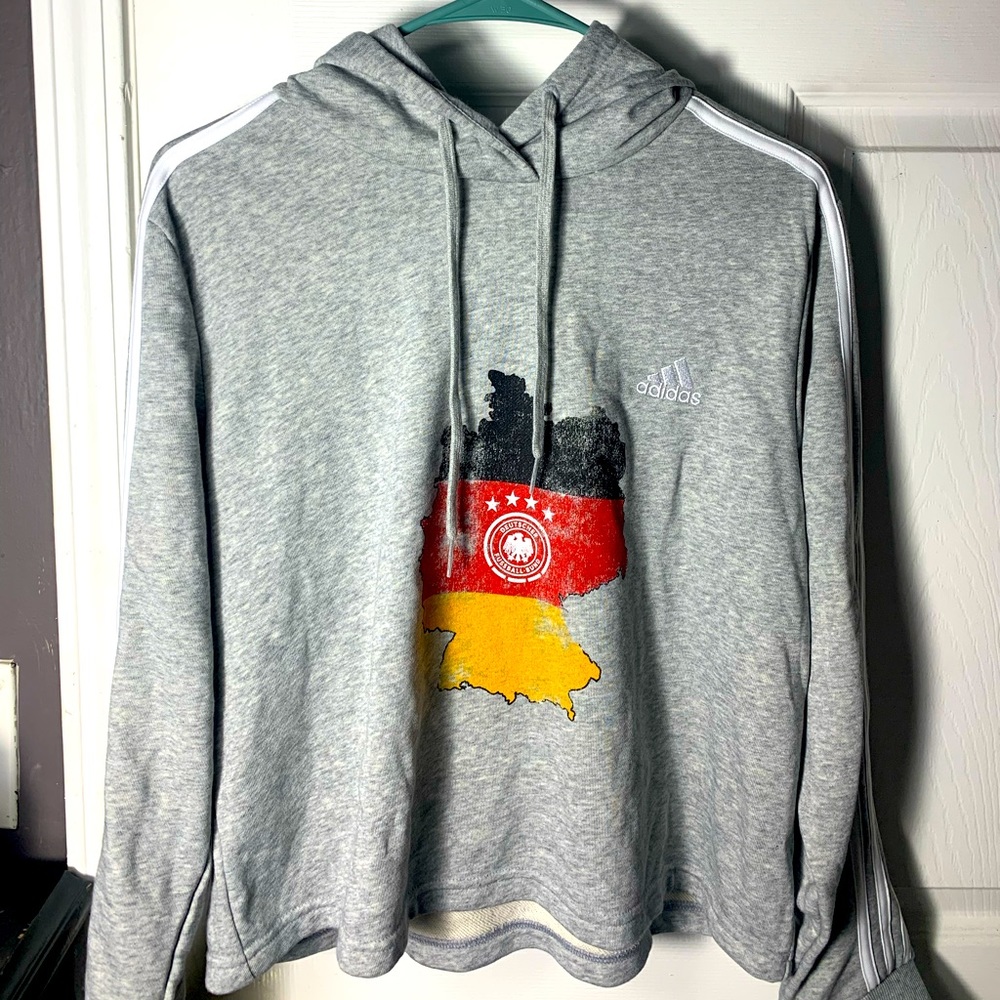 Adidas Germany Cropped Hoodie